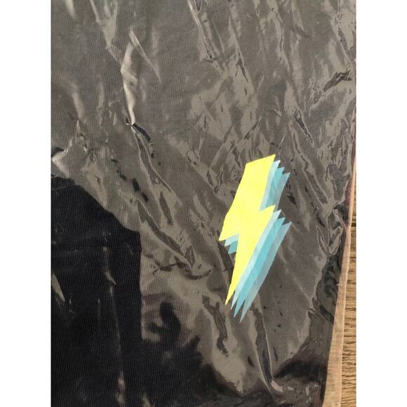 Marine Layer Top Iris Bolt Graphic Long Sleeve Crew Neck Tee Shirt Black NWT M - Picture 4 of 6